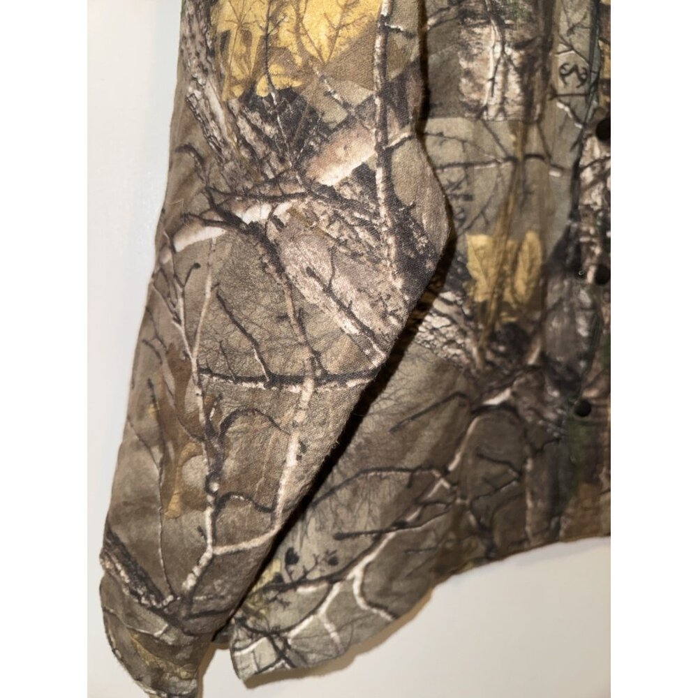 Mossy Oak Camouflage Break Up Herter’s Jacket Full Zip-Up And Snap Size XL - Picture 6 of 13
